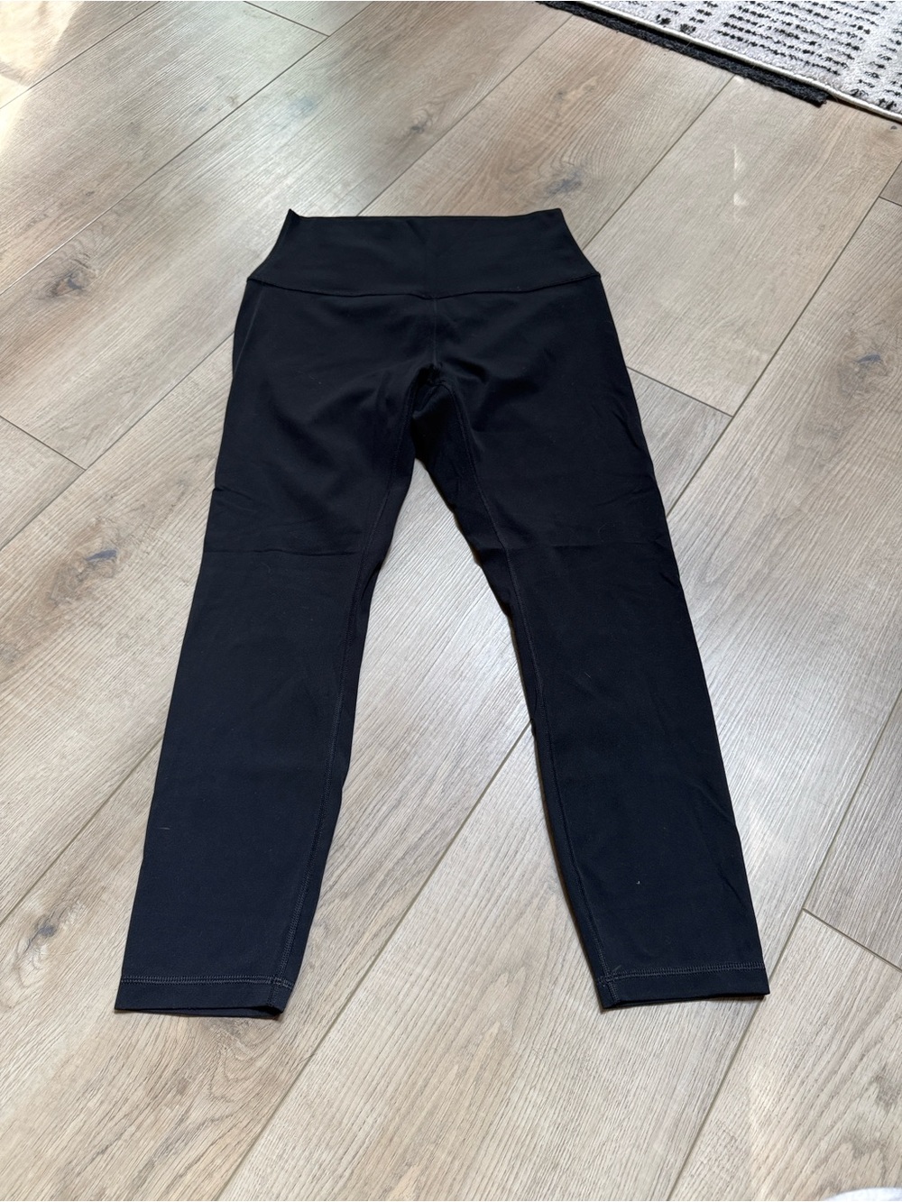 CRZ YOGA Black High-Waist Performance Leggings Cropped
